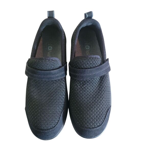 Orthofeet Quincy Stretch Walking Shoes Women's 8.5 B Black Comfort Orthopedic - Picture 2 of 11